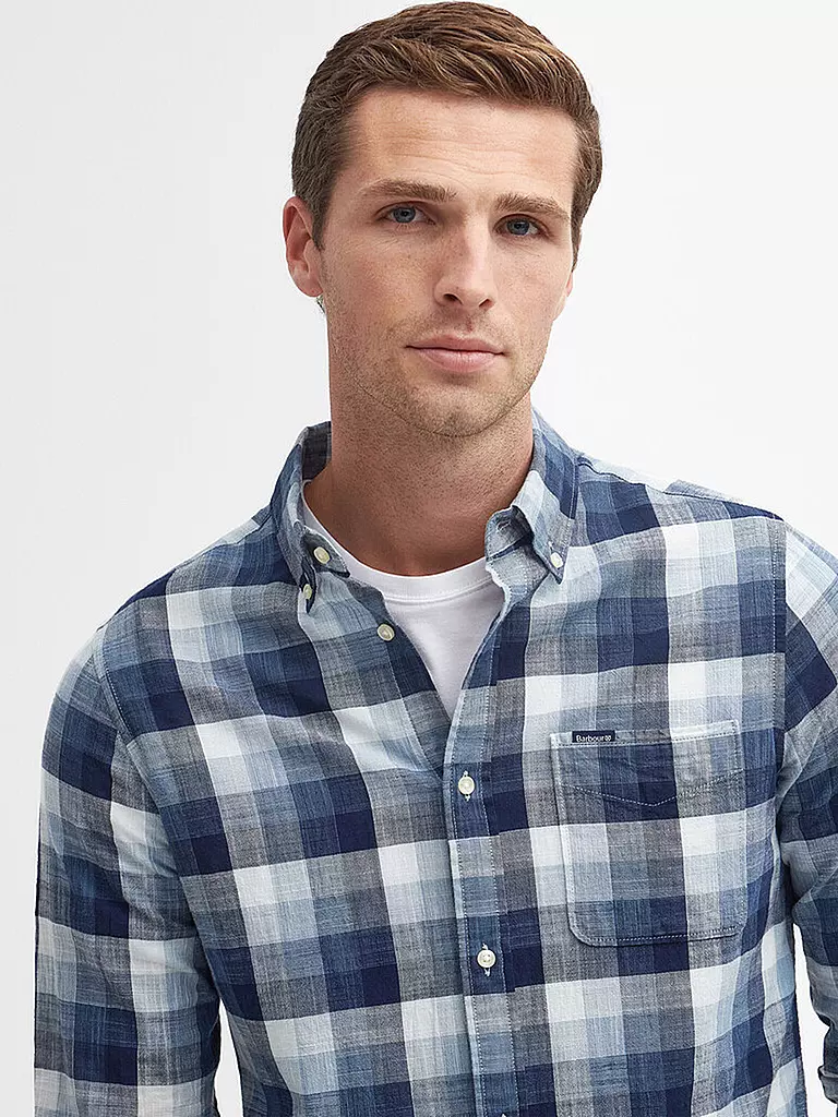 BARBOUR | Hemd Tailord Fit HILLROAD | Blu