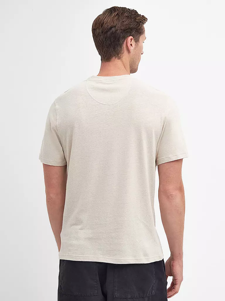 BARBOUR | Leinen T-Shirt CLIFFE | Beige