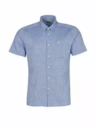 BARBOUR | Leinenhemd NELSON  | Blu chiaro