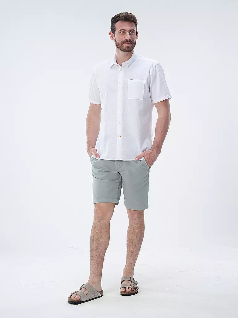 BARBOUR | Leinenhemd NELSON  | Bianco
