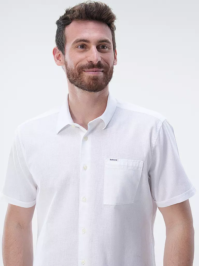 BARBOUR | Leinenhemd NELSON  | Bianco