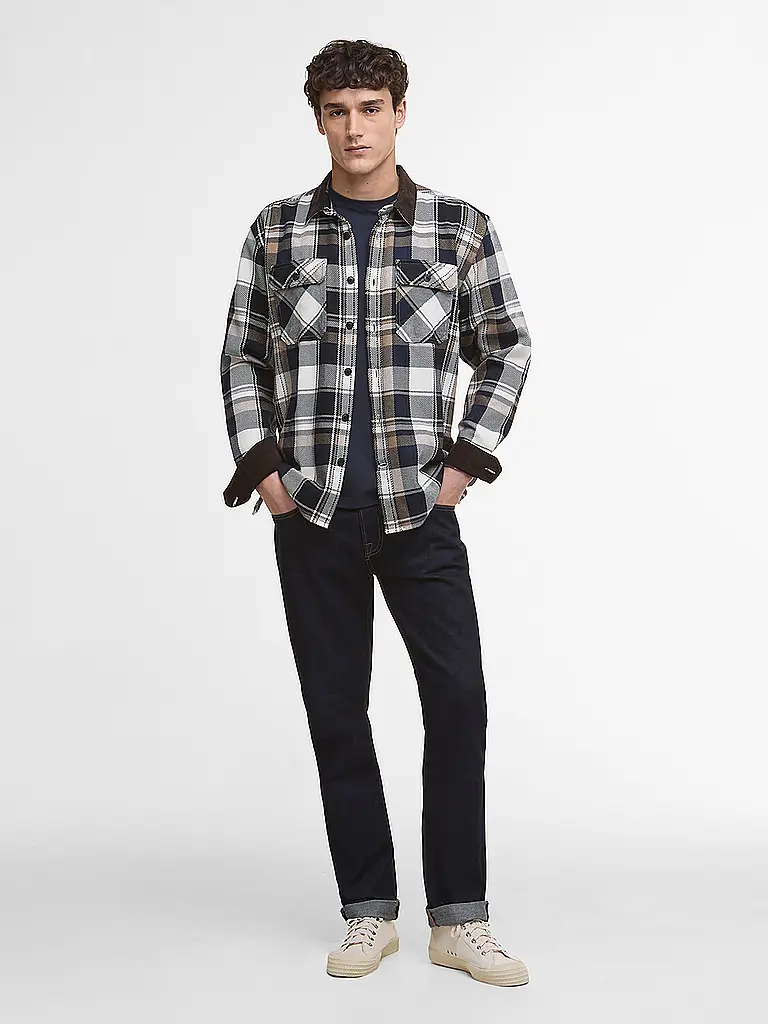 BARBOUR | Overshirt GRASMOOR | Blu scuro