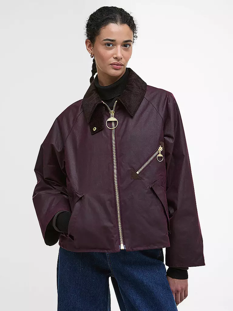BARBOUR | Parka ARLENE WAX | Rosso scuro