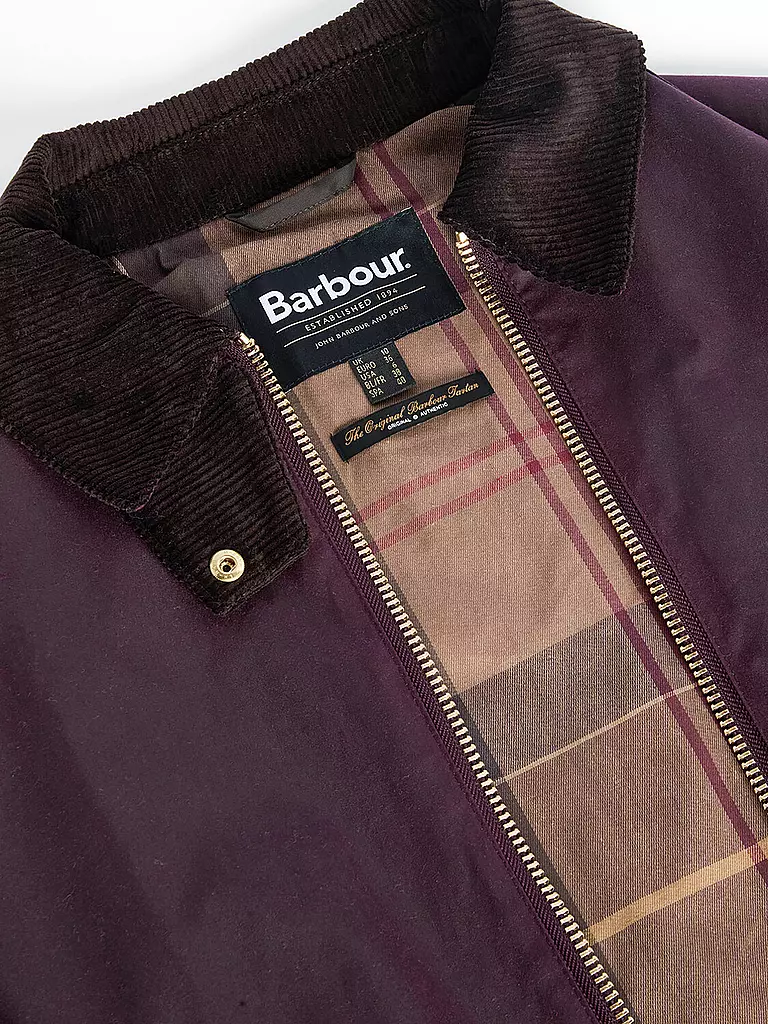 BARBOUR | Parka ARLENE WAX | Rosso scuro