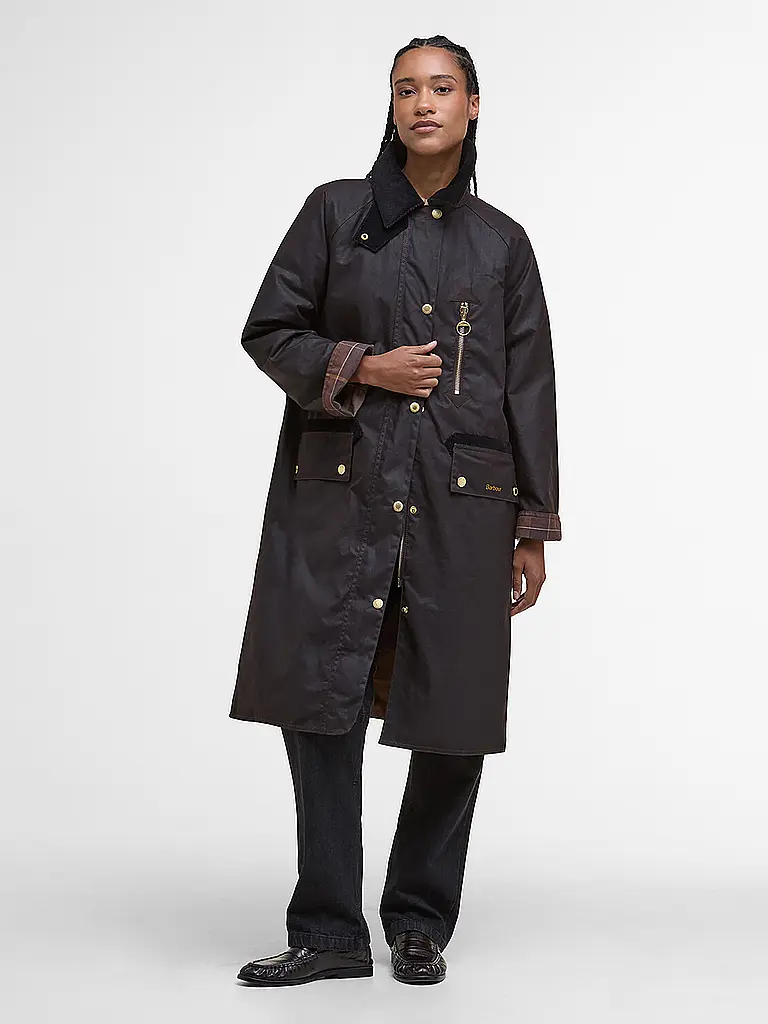 BARBOUR | Parka EVETTE WAX | Marrone