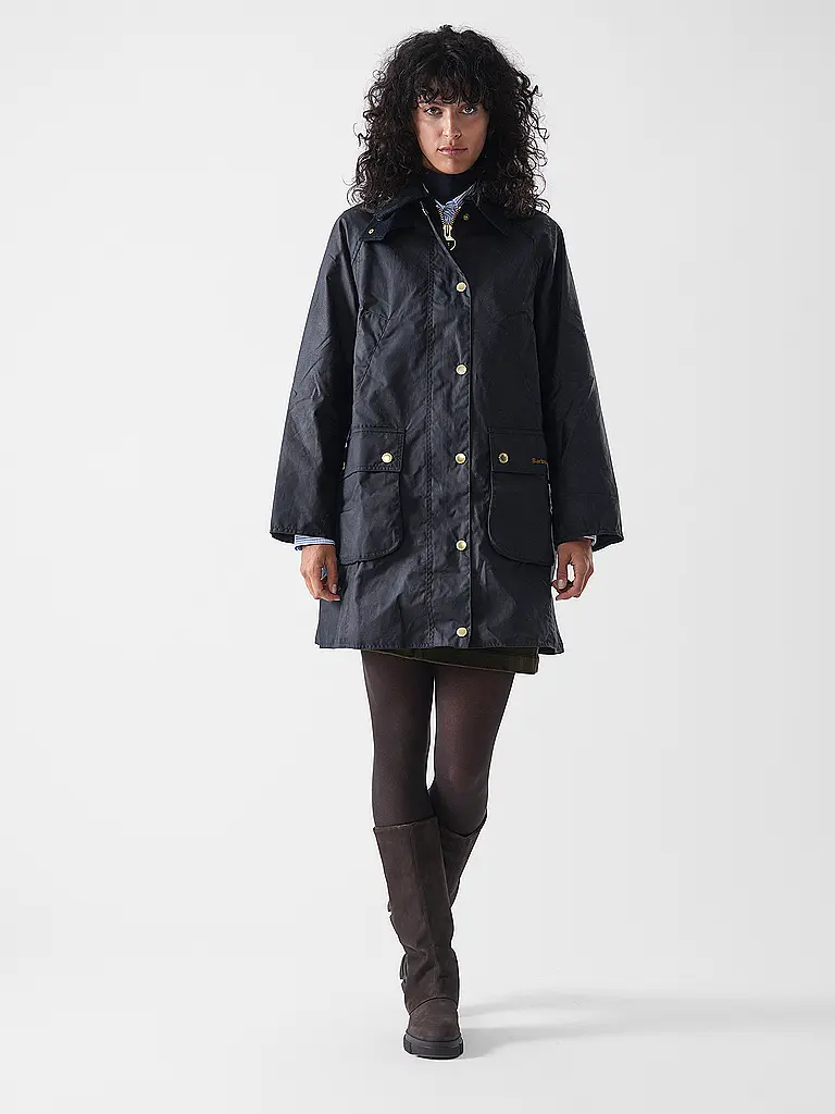 BARBOUR | Parka LONG BEADNELL WAX | Blu scuro