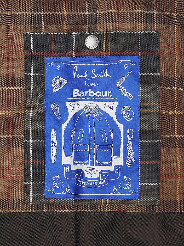 BARBOUR | Paul Smith loves Barbour Giacca cerata a righe oversize Bedale | Multicolore
