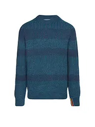 BARBOUR | Paul Smith loves Barbour Pullover Saddle girocollo | Blu