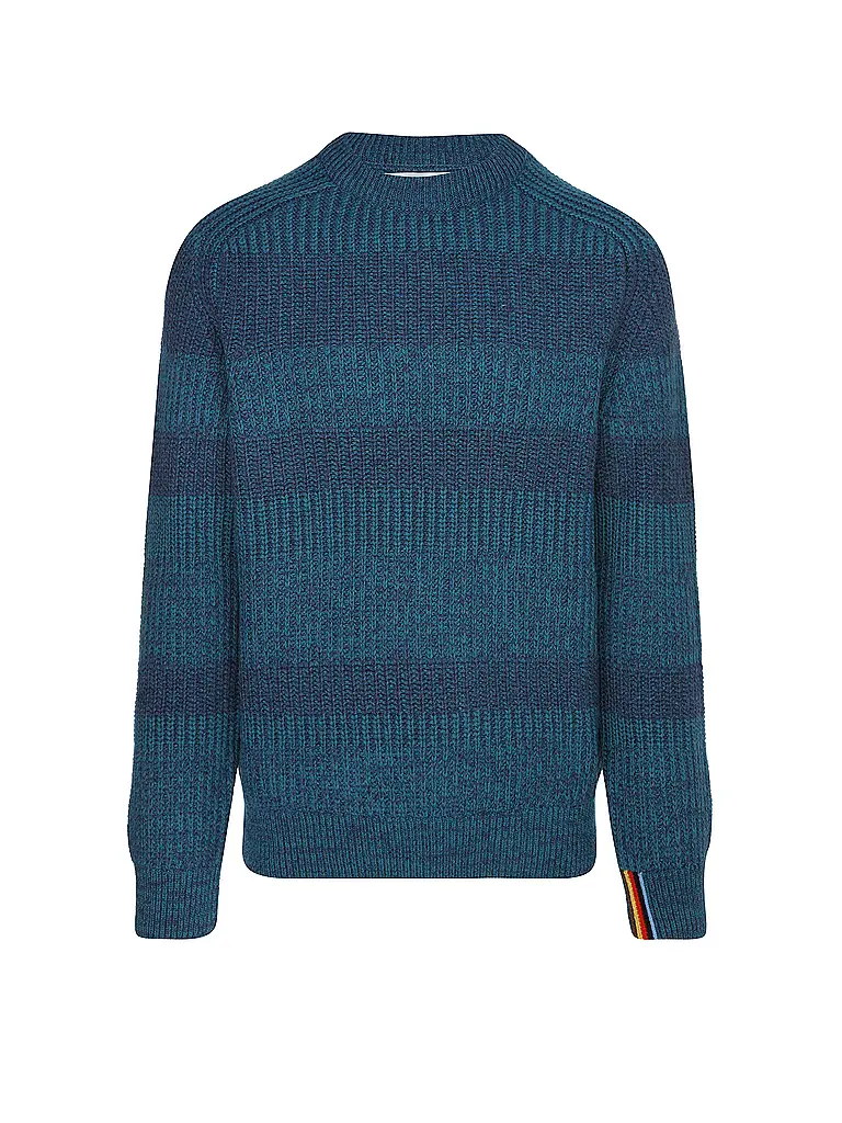 BARBOUR | Paul Smith loves Barbour Pullover Saddle girocollo | Blu