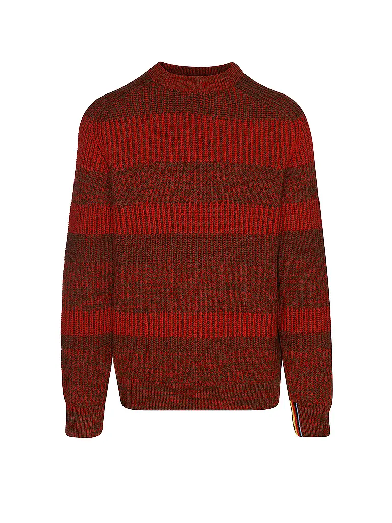BARBOUR | Paul Smith loves Barbour Pullover Saddle girocollo | Rosso