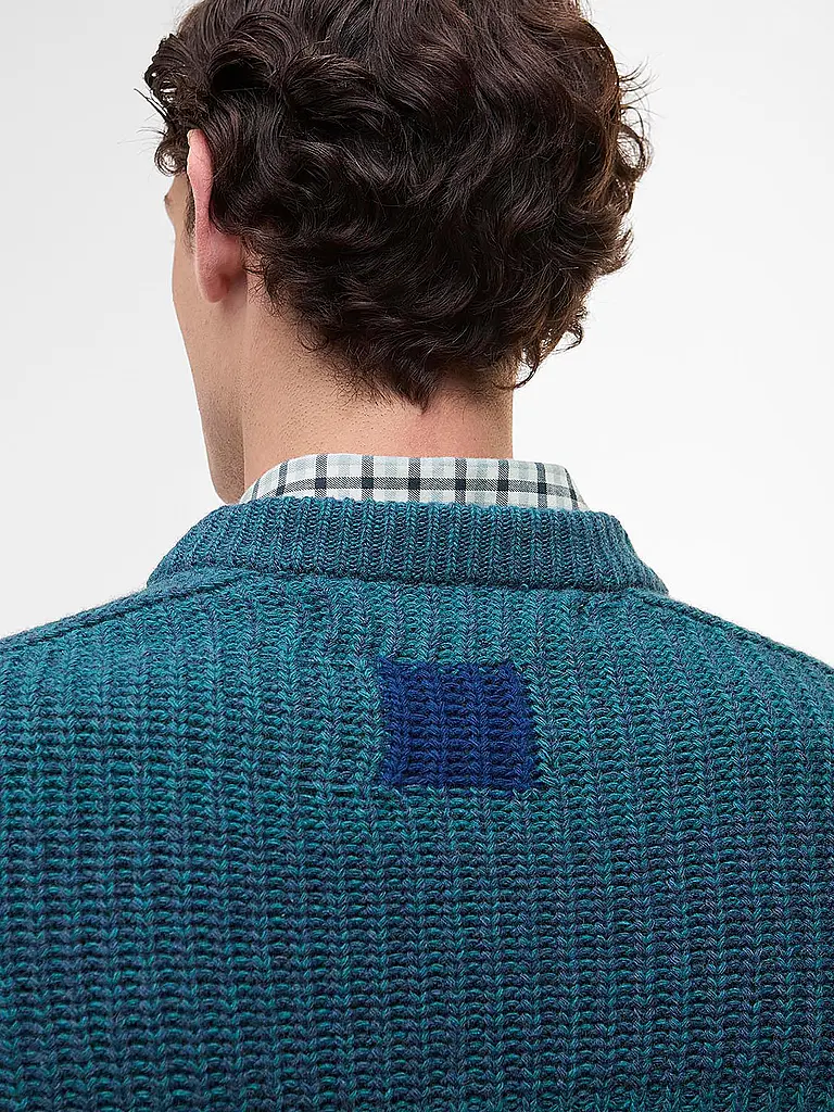BARBOUR | Paul Smith loves Barbour Pullover Saddle girocollo | Blu