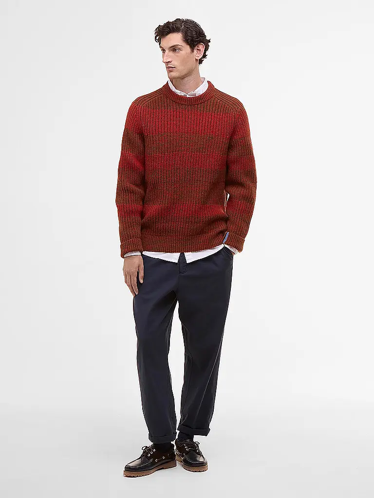 BARBOUR | Paul Smith loves Barbour Pullover Saddle girocollo | Rosso