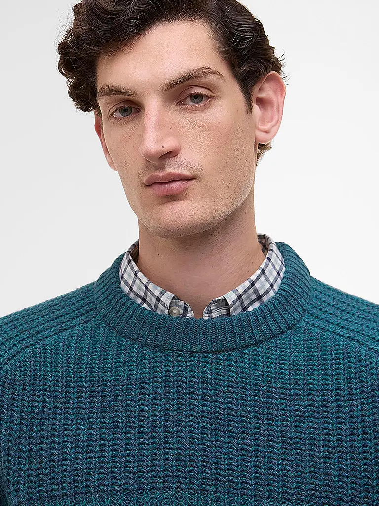 BARBOUR | Paul Smith loves Barbour Pullover Saddle girocollo | Blu