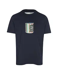BARBOUR | Paul Smith loves Barbour T-Shirt con grafica barattolo di cera | Blu scuro