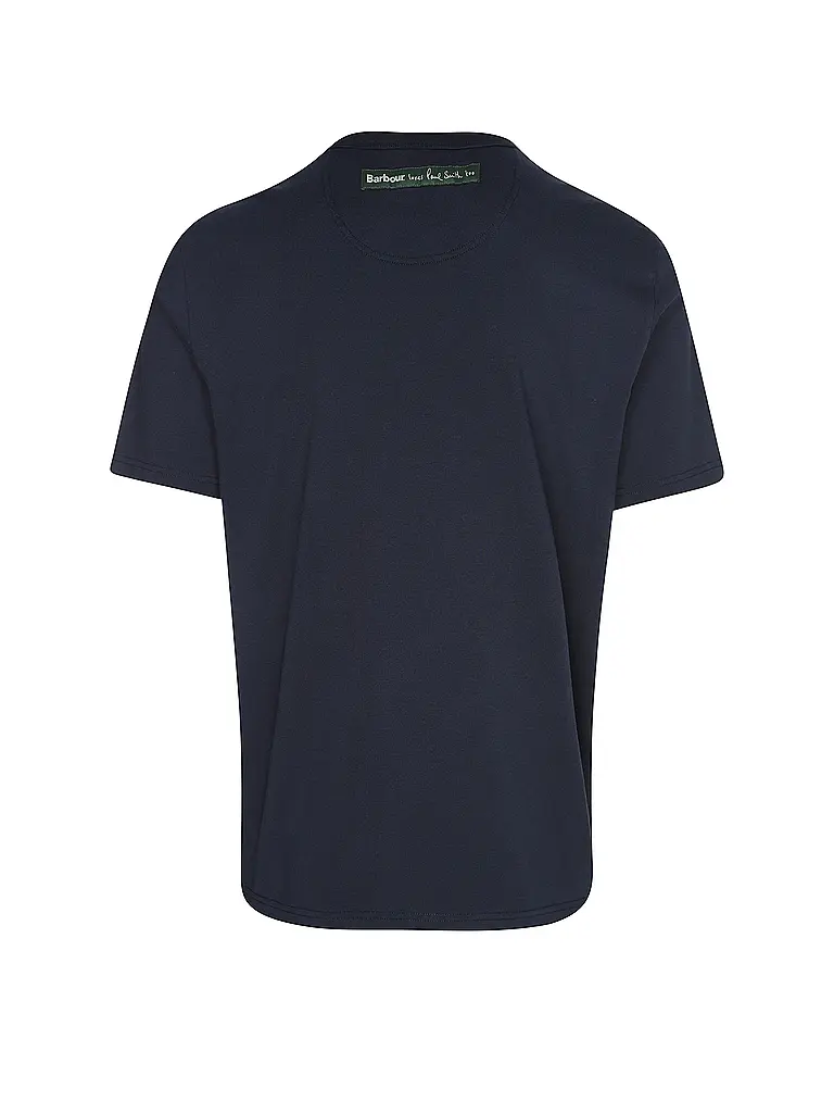BARBOUR | Paul Smith loves Barbour T-Shirt con grafica barattolo di cera | Blu scuro