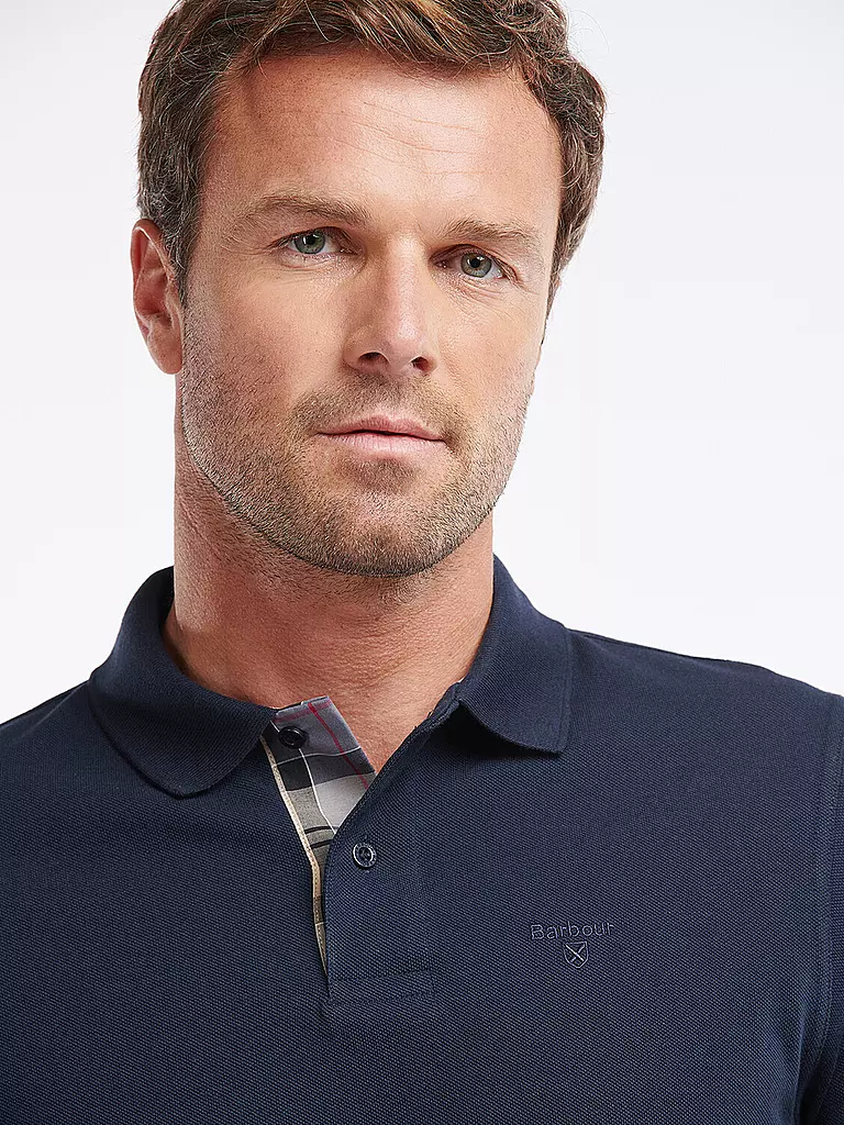 BARBOUR | Poloshirt ESSENTIAL | Blu scuro