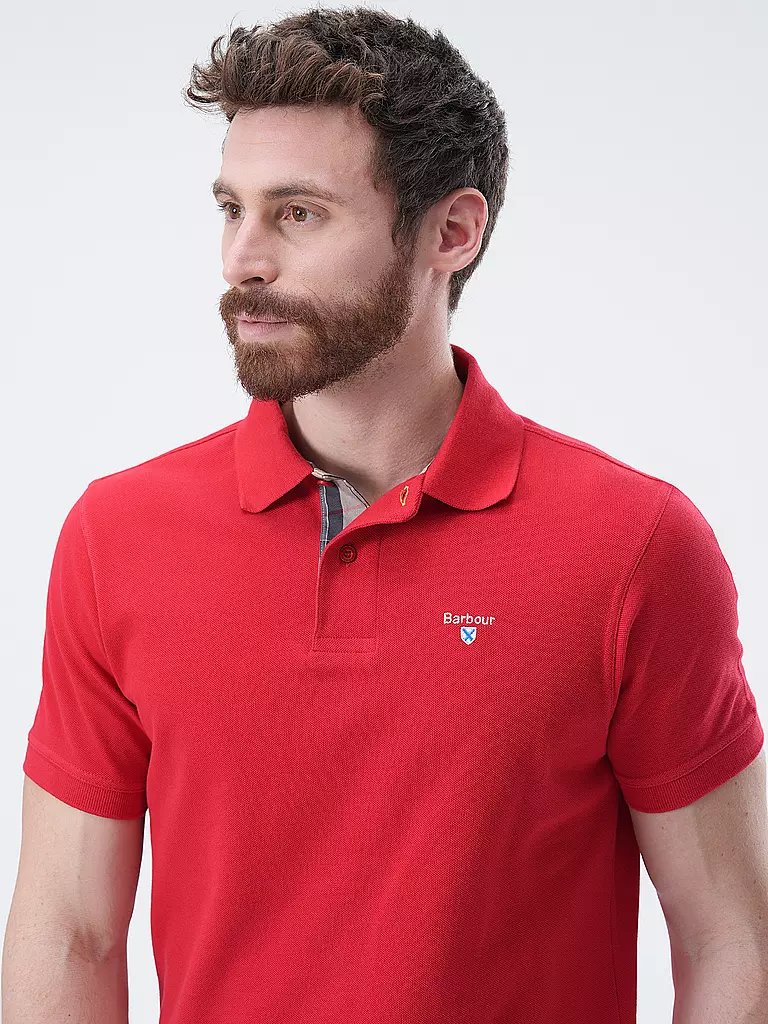 BARBOUR | Poloshirt Regular Fit | Rosso
