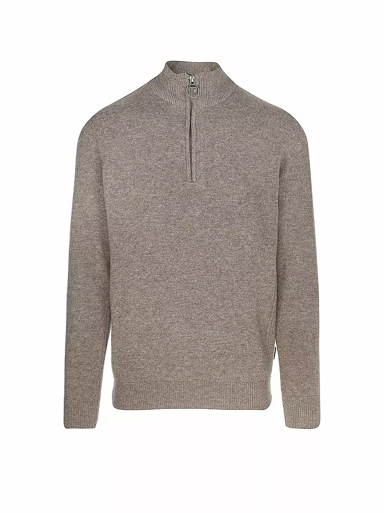 BARBOUR | Pullover Troyer HOLDIN | Marrone chiaro