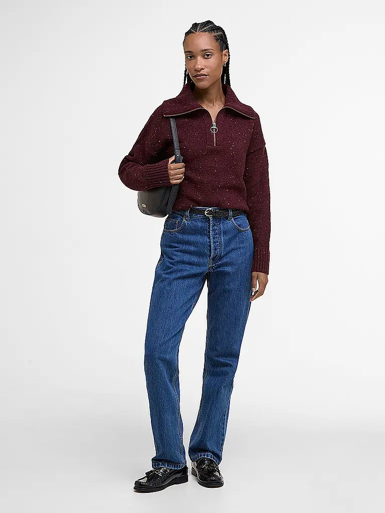 BARBOUR | Pullover Troyer LAVENSDALE | Marrone