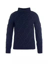 BARBOUR | Rollkragenpullover BURNE  | Blu scuro