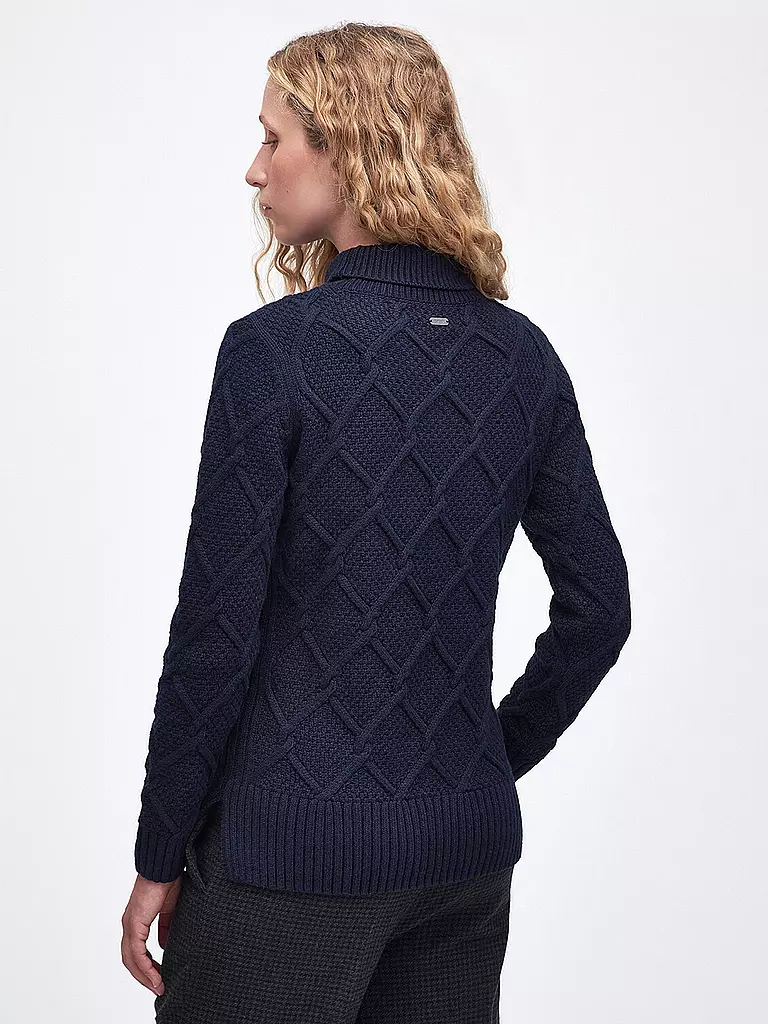 BARBOUR | Rollkragenpullover BURNE  | Blu scuro