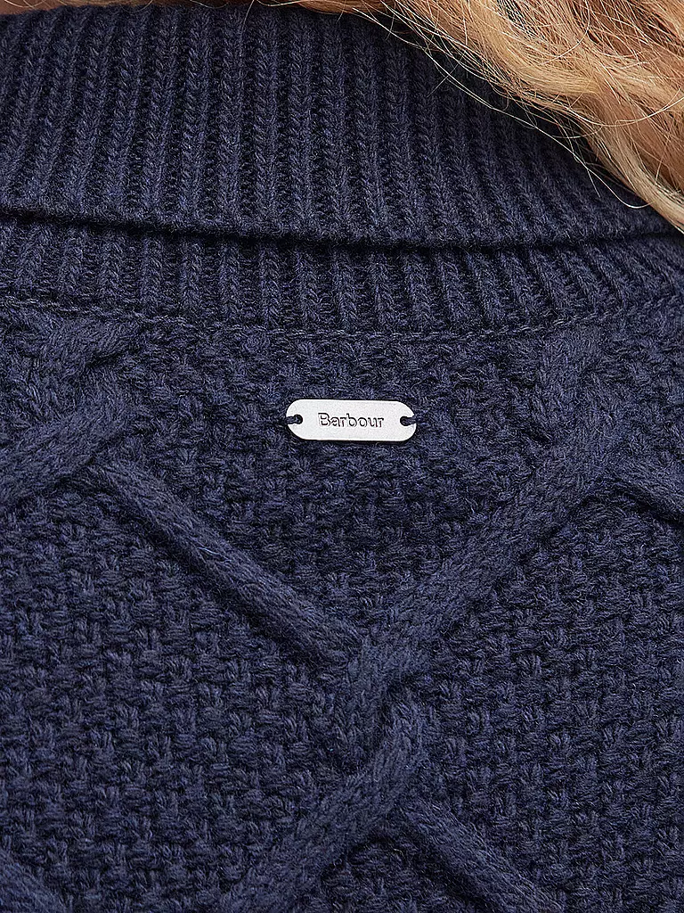 BARBOUR | Rollkragenpullover BURNE  | Blu scuro