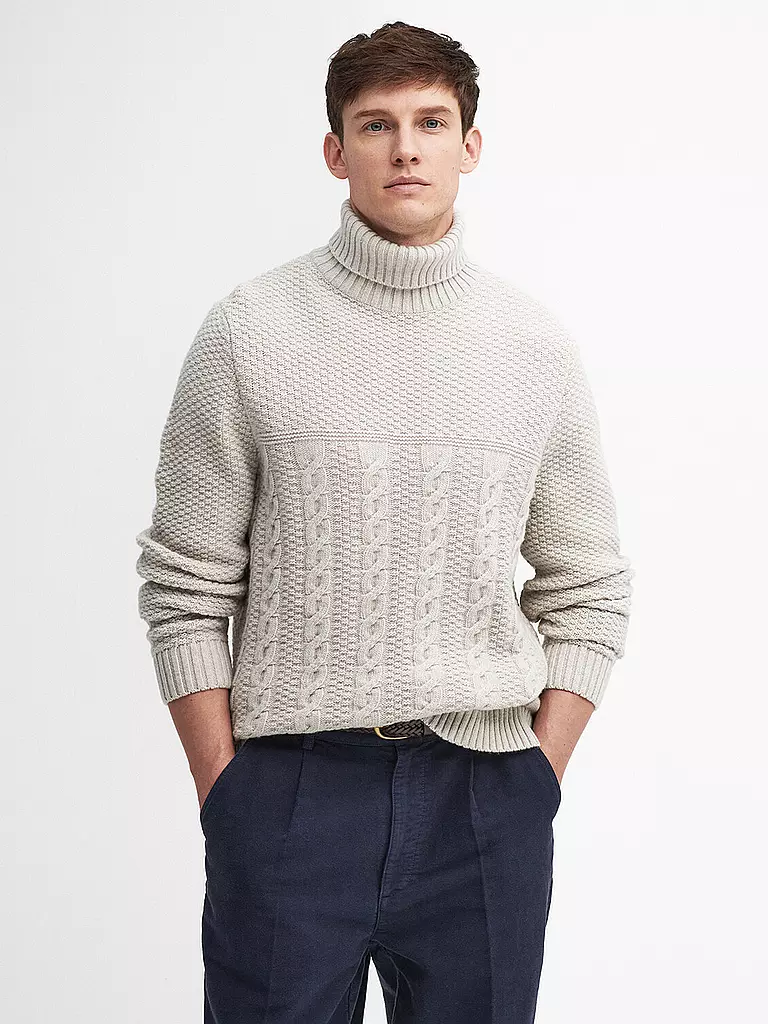 BARBOUR | Rollkragenpullover DALESIDE | Crema