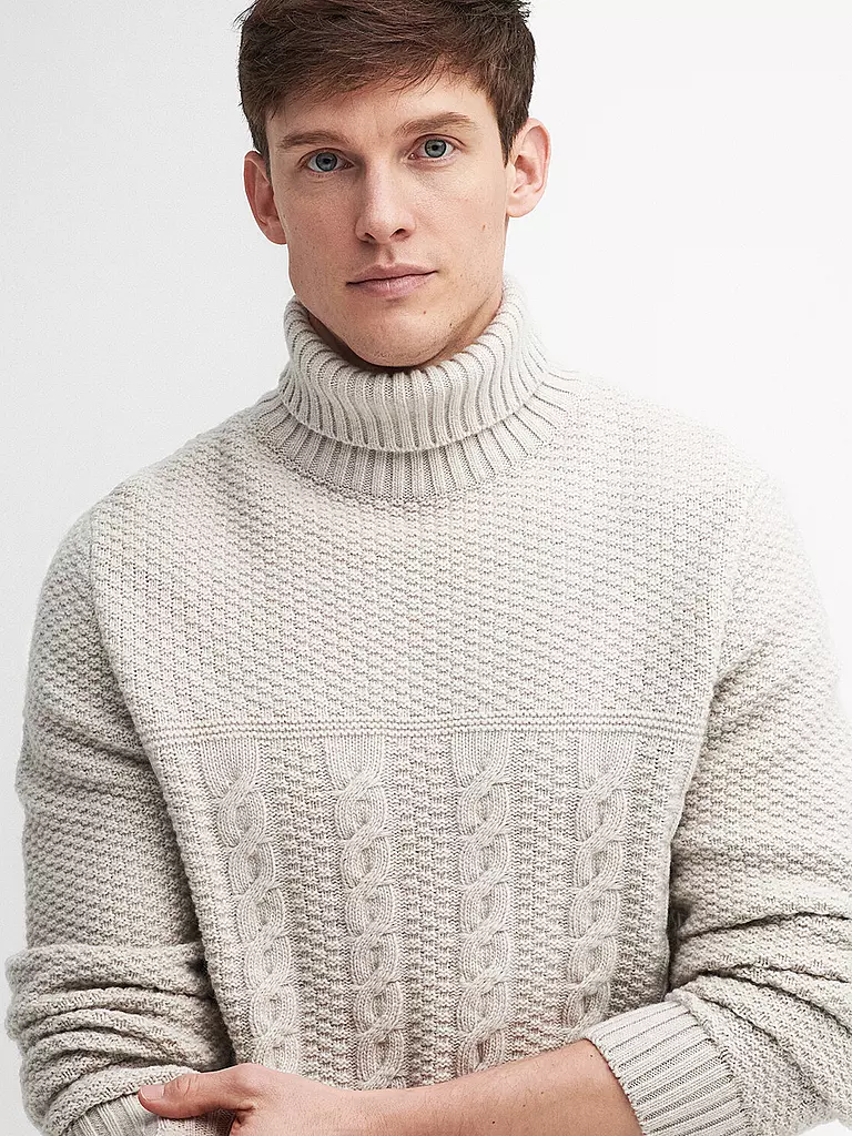 BARBOUR | Rollkragenpullover DALESIDE | Crema