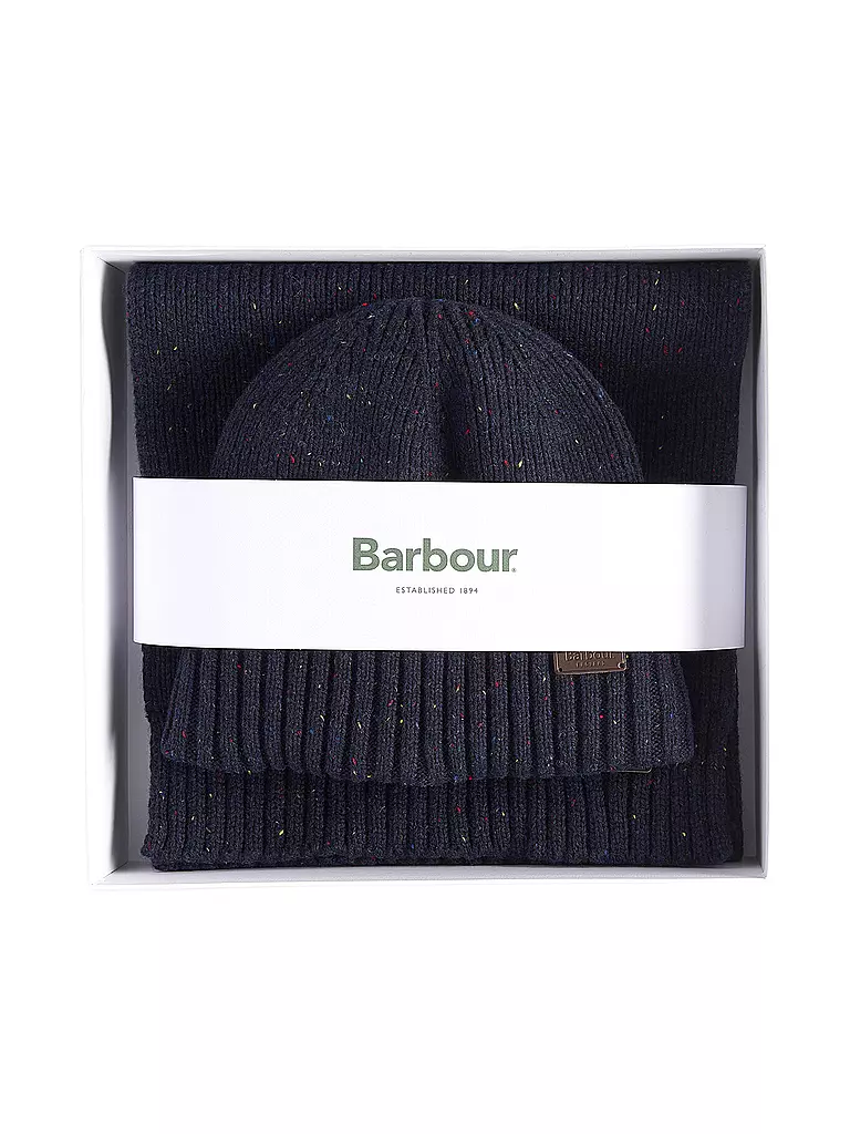 BARBOUR | Set regalo 2 pezzi sciarpa e cappello CARLTON | 