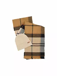 BARBOUR | Set regalo berretto e sciarpa PENDLE | Beige