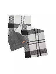 BARBOUR | Set regalo berretto e sciarpa PENDLE | Grigio