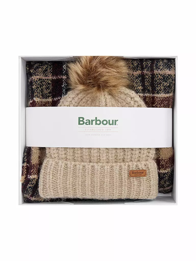BARBOUR | Set regalo berretto e sciarpa SALTBURN | 