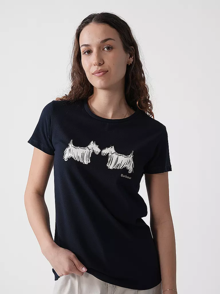 BARBOUR | T-Shirt HIGHLANDS | Blu scuro