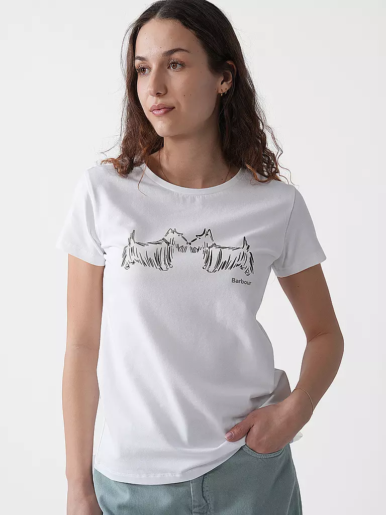 BARBOUR | T-Shirt HIGHLANDS | Bianco