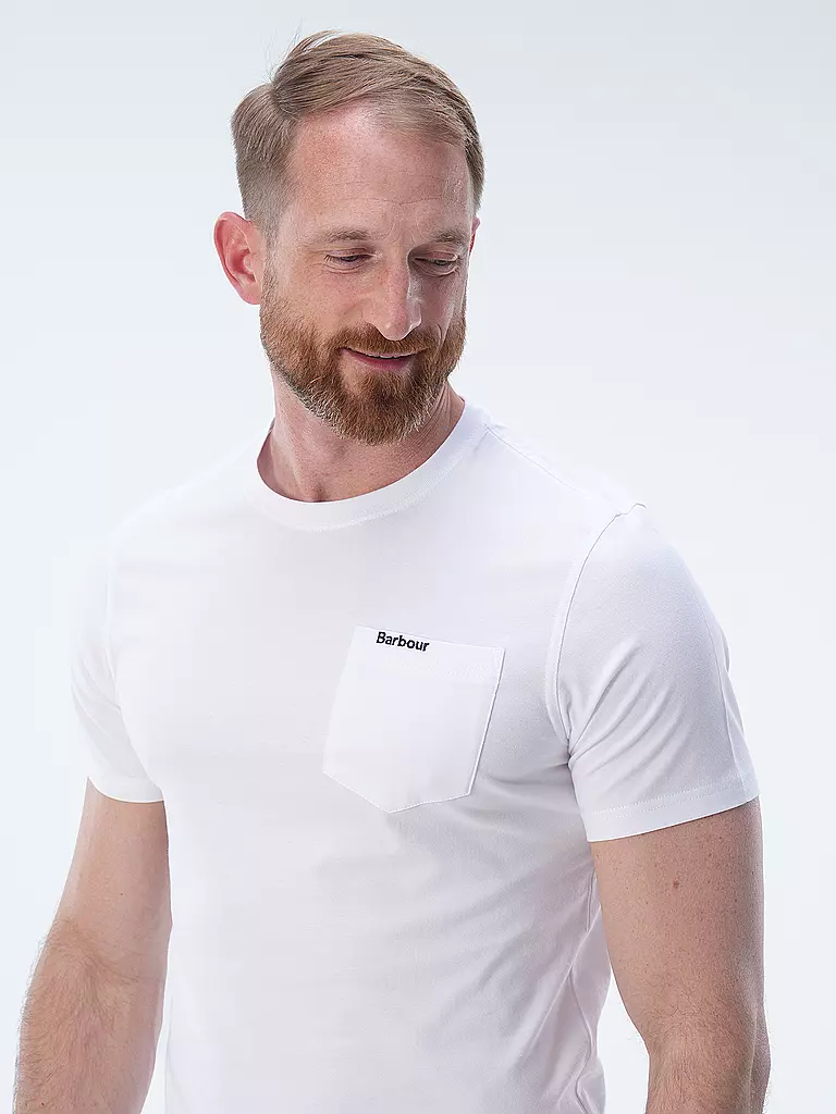 BARBOUR | T-Shirt LANGDON | Bianco