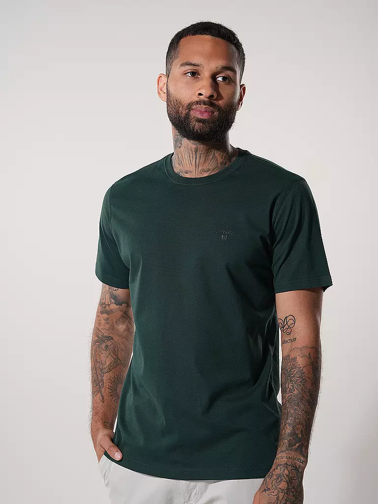 BARBOUR | T-Shirt Regular Fit | Verde scuro