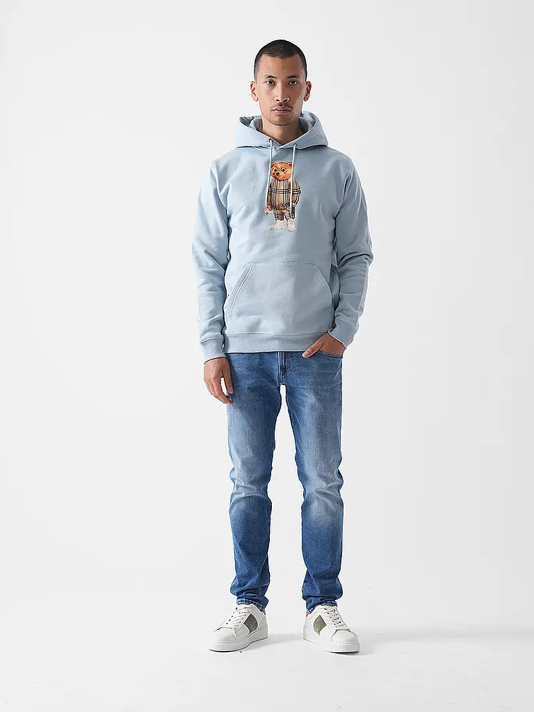 BARON FILOU | Kapuzensweater - Felpa con cappuccio THE TRACKSUIT ICON | Blu chiaro