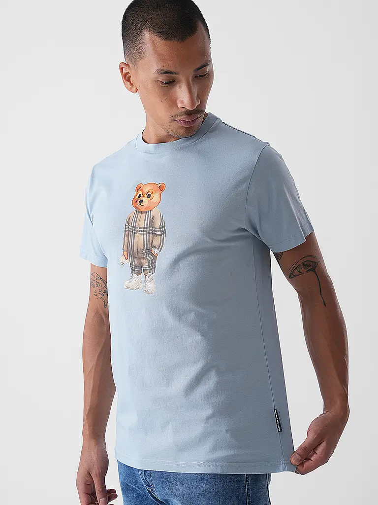 BARON FILOU | T-Shirt THE TRACKSUIT ICON | Blu chiaro