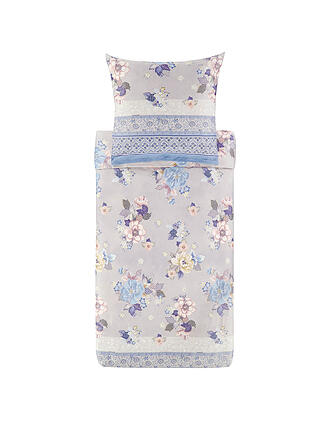 BASSETTI | Biancheria da letto in raso HANAMI 70x90cm/140x200cm Blu