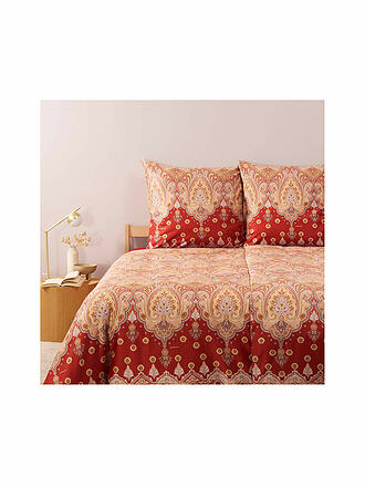 BASSETTI | Biancheria da letto in raso ISOLABELLA 70x90cm/140x200cm Rosso