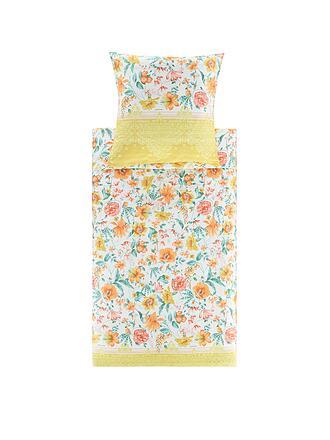 BASSETTI | Biancheria da letto in raso CASABLANCA 70x90cm/140x200cm Giallo