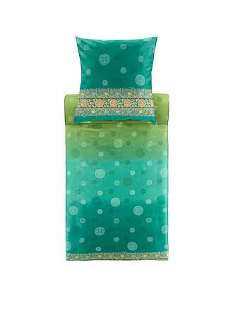 BASSETTI | Biancheria da letto in raso PALLAVICINO 70x90cm/140x200cm Verde