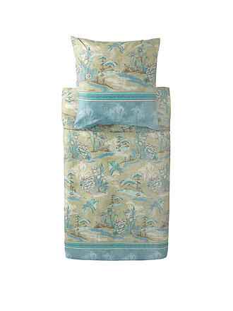 BASSETTI | Biancheria da letto in raso 70x90cm / 140x200cm ACQUAFORTE Verde
