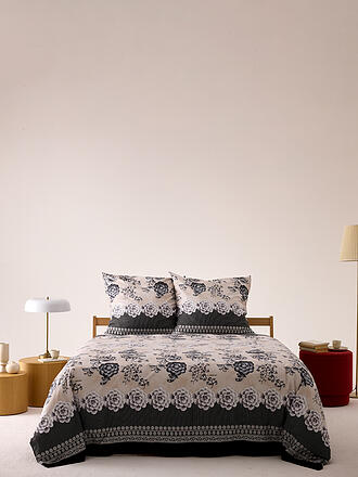 BASSETTI | Biancheria da letto in raso PARAGGI 2x 70x90cm / 200x200cm Beige