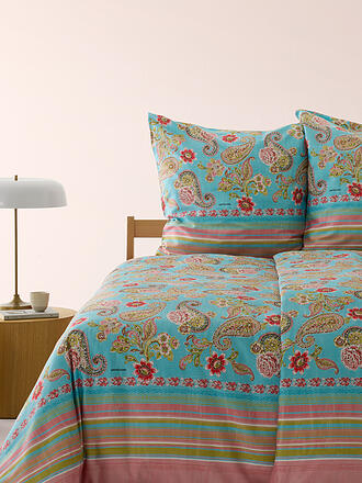 BASSETTI | Biancheria da letto in raso RAPALLO 70x90cm/140x200cm Menta