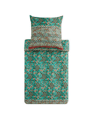 BASSETTI | Satin Bettwäsche TIGULLIO 70x90cm/140x200cm Verde Chiaro