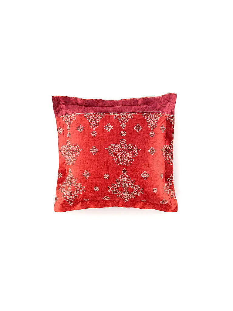 BASSETTI | Biancheria da letto in raso 2x70x90cm/ 200x200cm KERALA Bordeaux | 