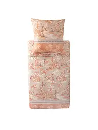 BASSETTI | Biancheria da letto in raso 70x90cm / 140x200cm ACQUAFORTE Verde | Arancione