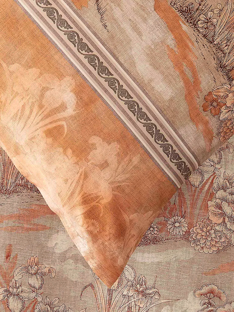 BASSETTI | Biancheria da letto in raso 70x90cm / 140x200cm ACQUAFORTE Terracotta | 