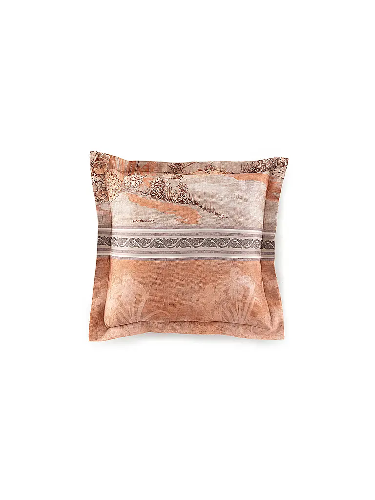 BASSETTI | Biancheria da letto in raso 70x90cm / 140x200cm ACQUAFORTE Terracotta | 